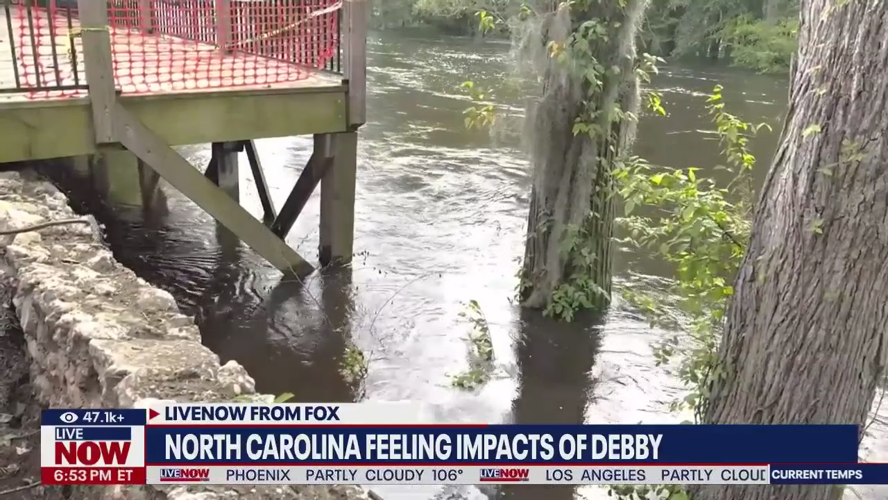 Debby continues to cause flooding in North Carolina