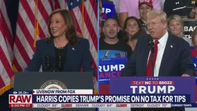 Harris echoes Trump in call to ban taxes on tips