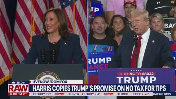 Harris echoes Trump in call to ban taxes on tips