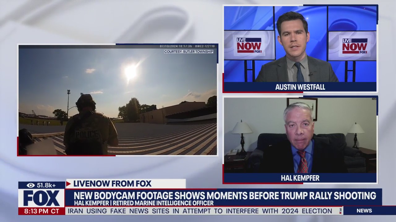 New bodycam footage: moments before Trump rally shooting