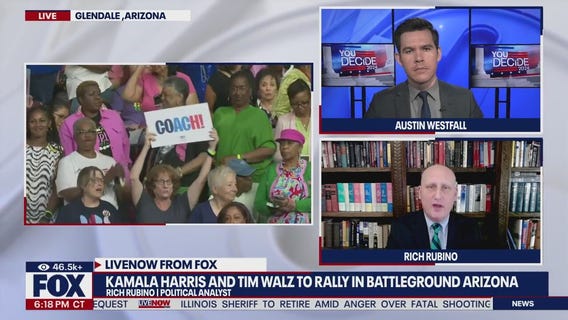 Harris, Walz hold rally in battleground Arizona