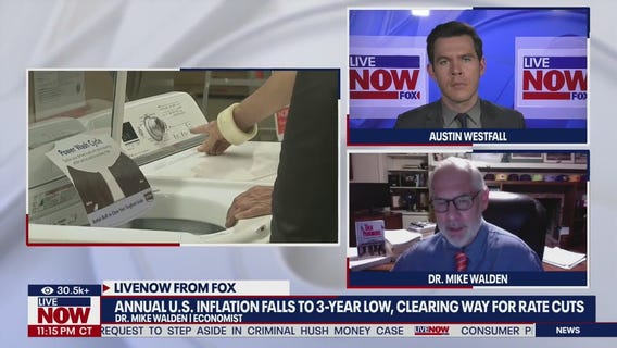 Annual US inflation drops to 3-year low