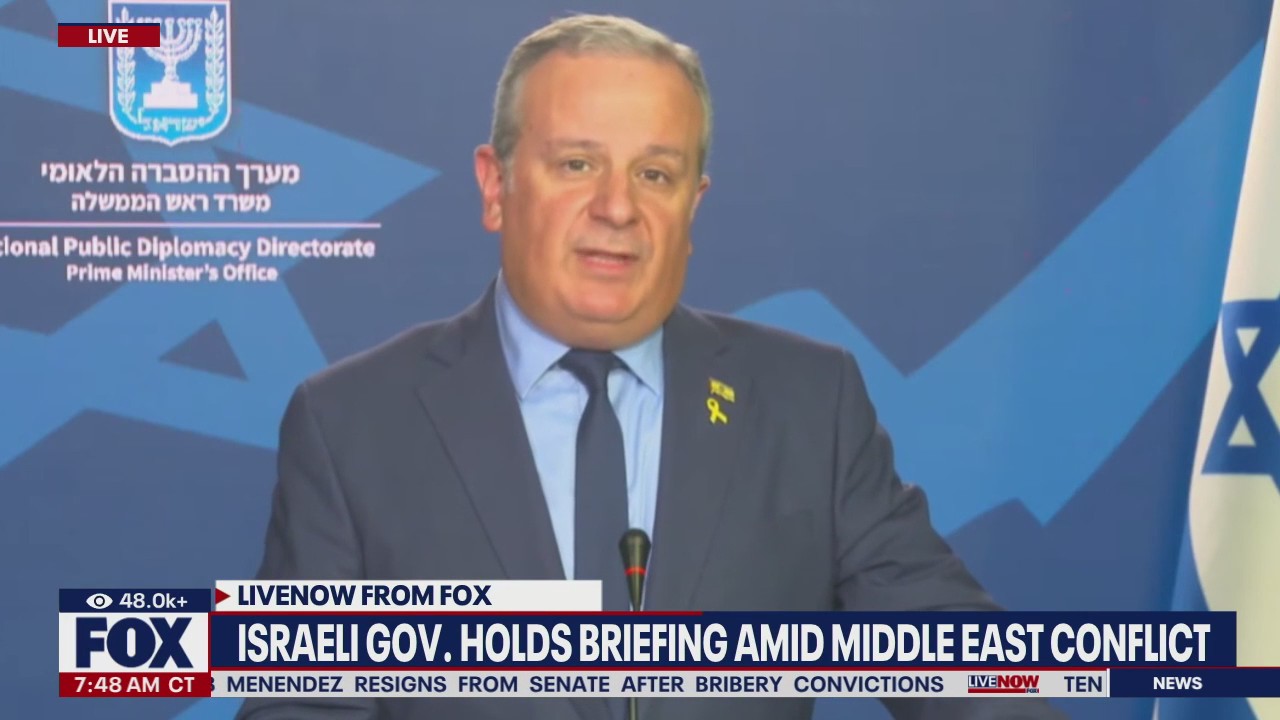 Israeli briefing amid ongoing war