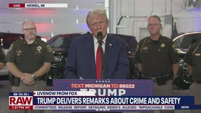 Donald Trump delivers remarks on crime and security