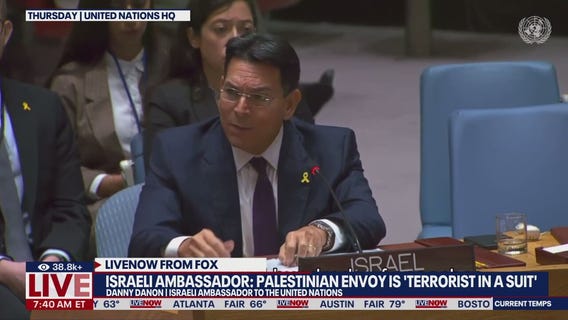 Israeli UN envoy: "You are a terrorist in a suit!"
