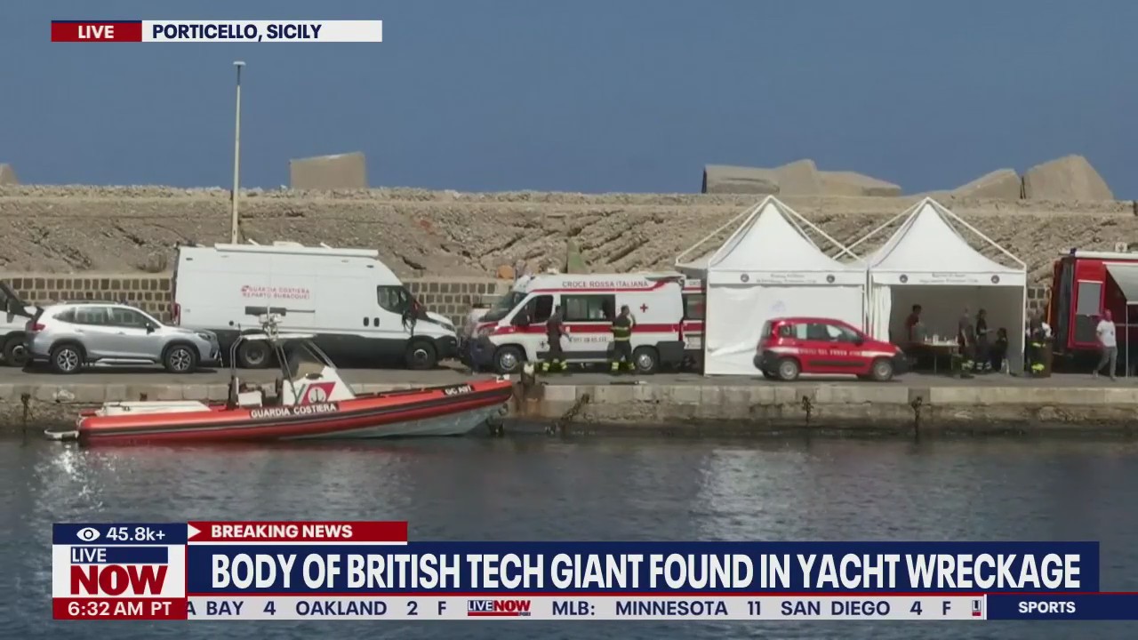 Body of British tech giant found in yacht wreckage