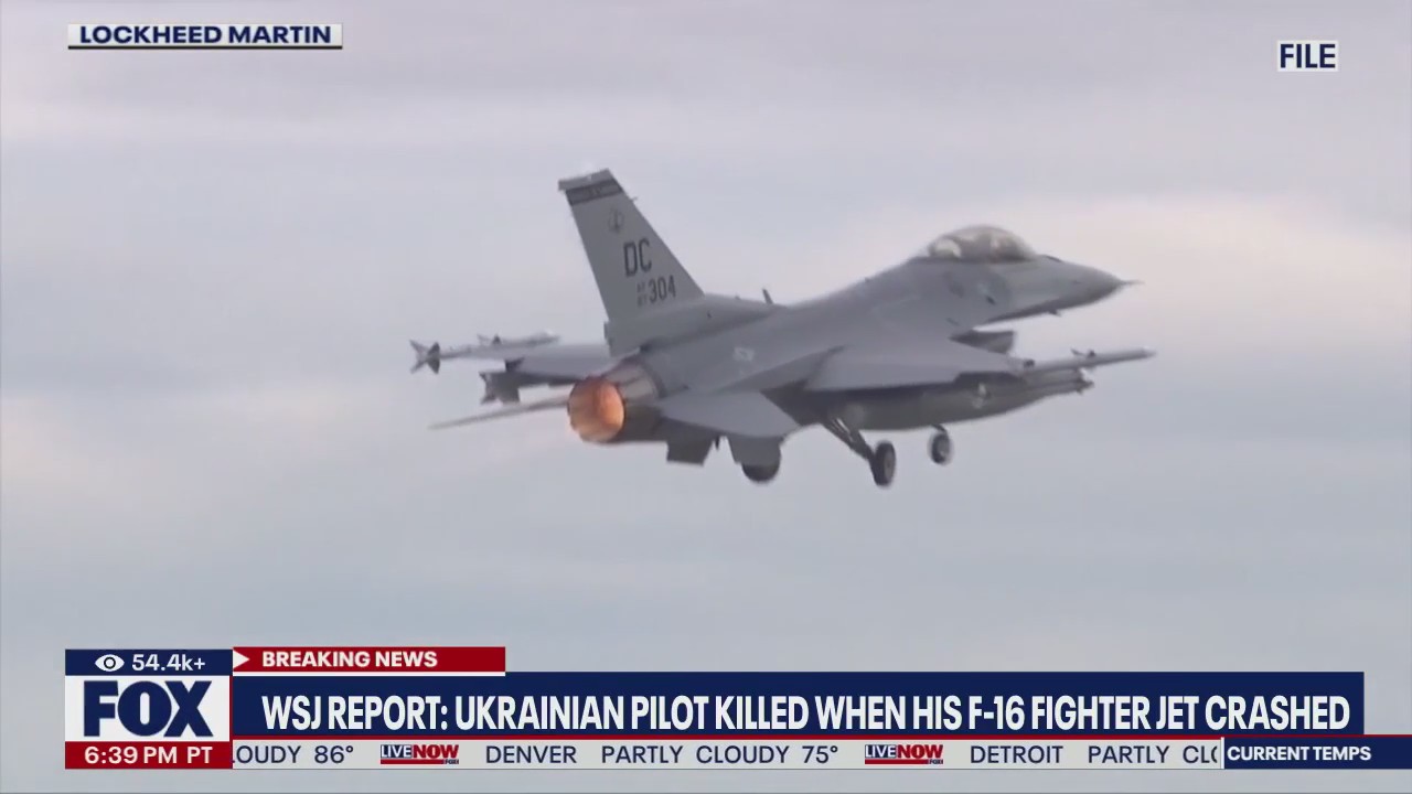 Ukrainian pilot killed when US-made F-16 crashes