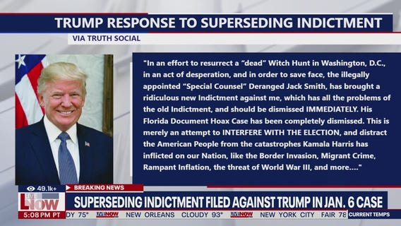 Trump responds to new indictment in Jan. 6 case