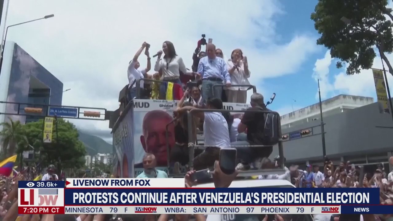 Protests continue after Venezuela's election