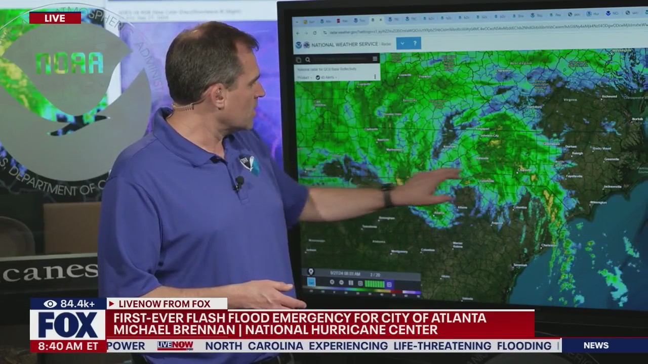 Hurricane Center update on Tropical Storm Helene