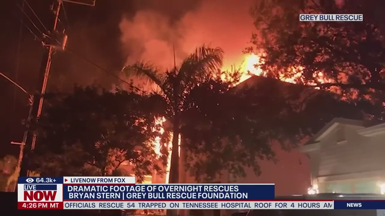 Dramatic footage of overnight water rescues in FL