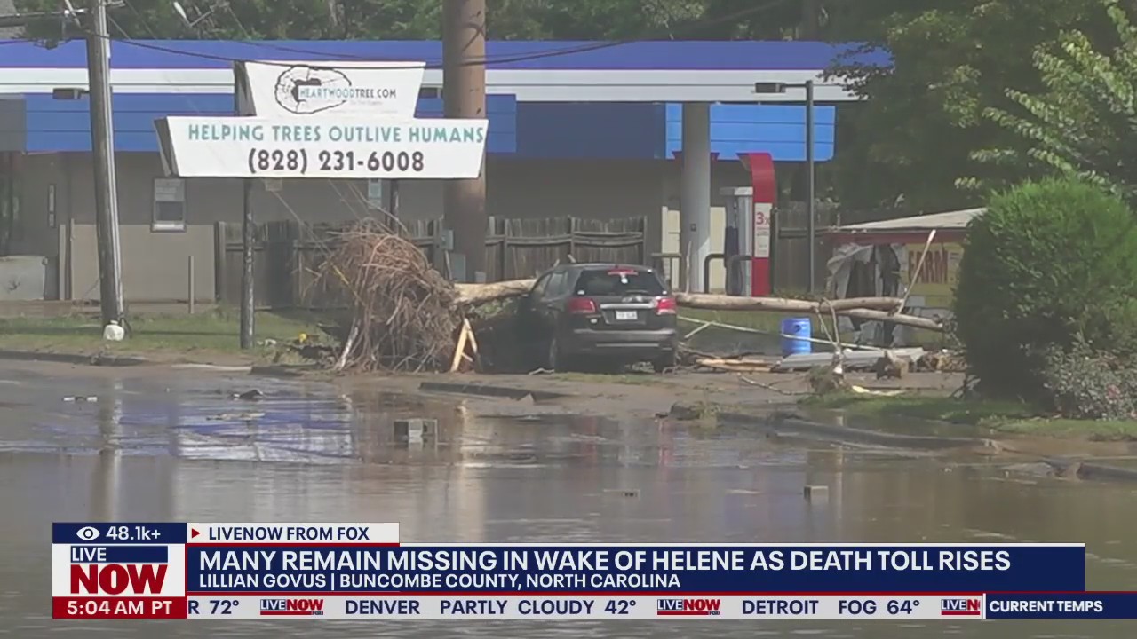 Many remain missing in wake of Helene as death toll rises