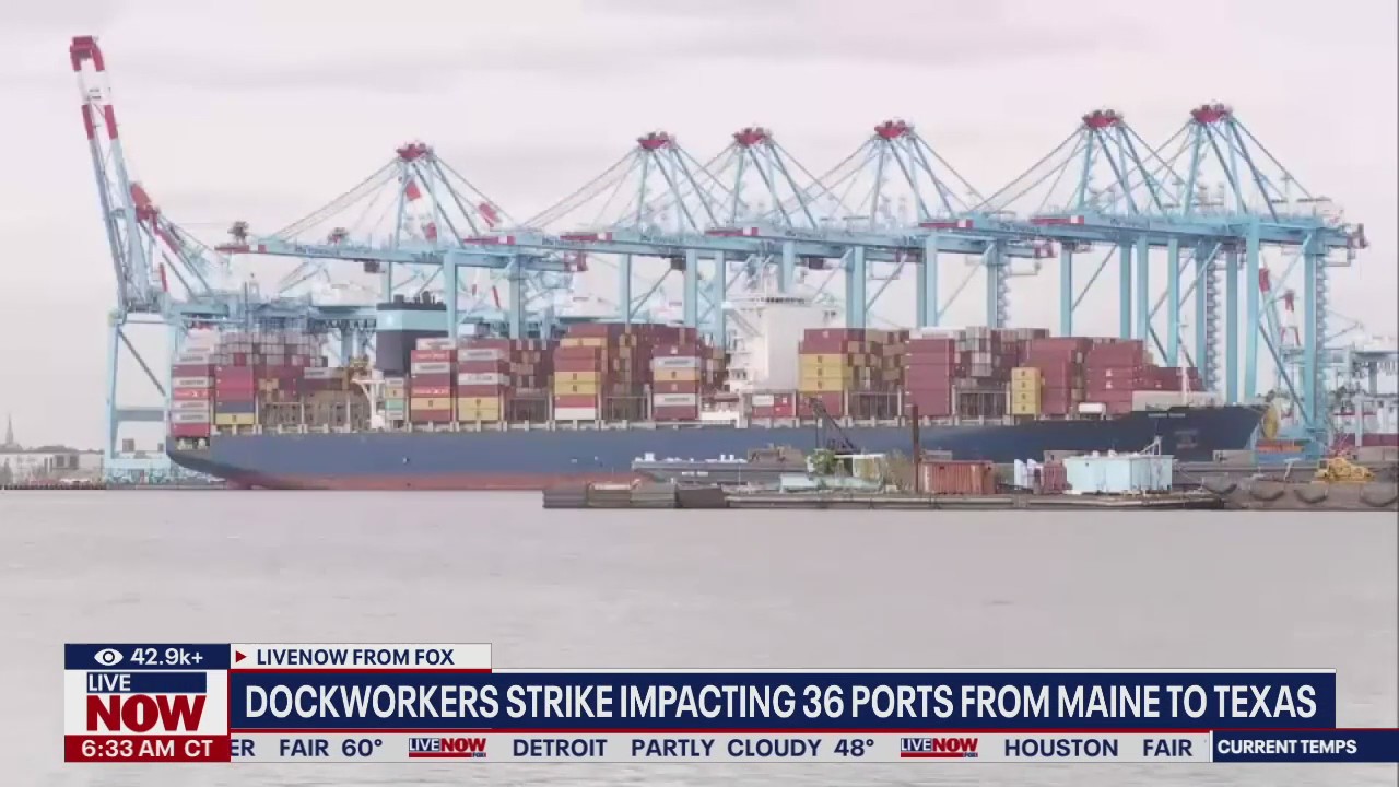 Dockworkers strike impacting 36 ports across the US