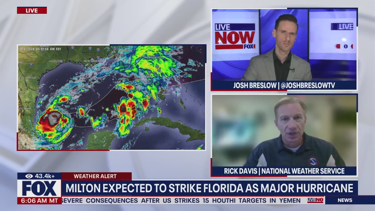 Tropical Storm Milton to become 'major storm' | LiveNOW from FOX