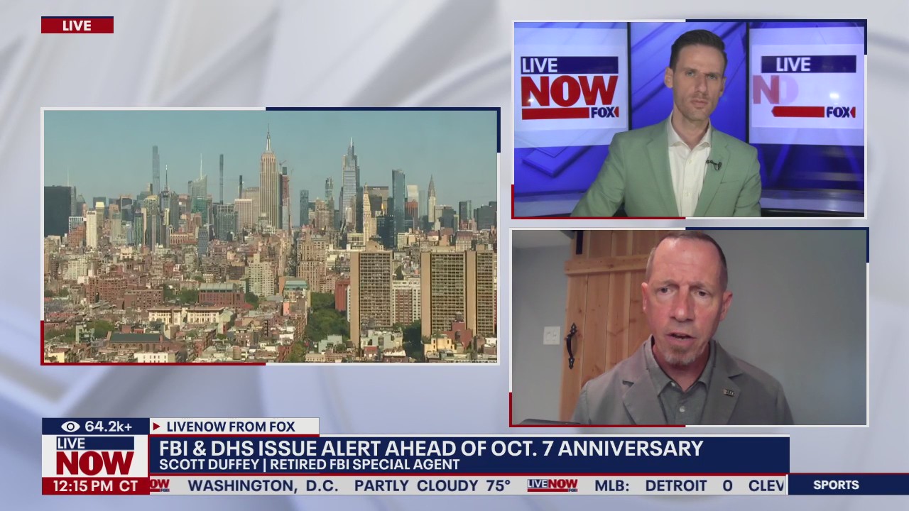 FBI & DHS issues alert ahead of Oct. 7 anniversary | LiveNOW from FOX