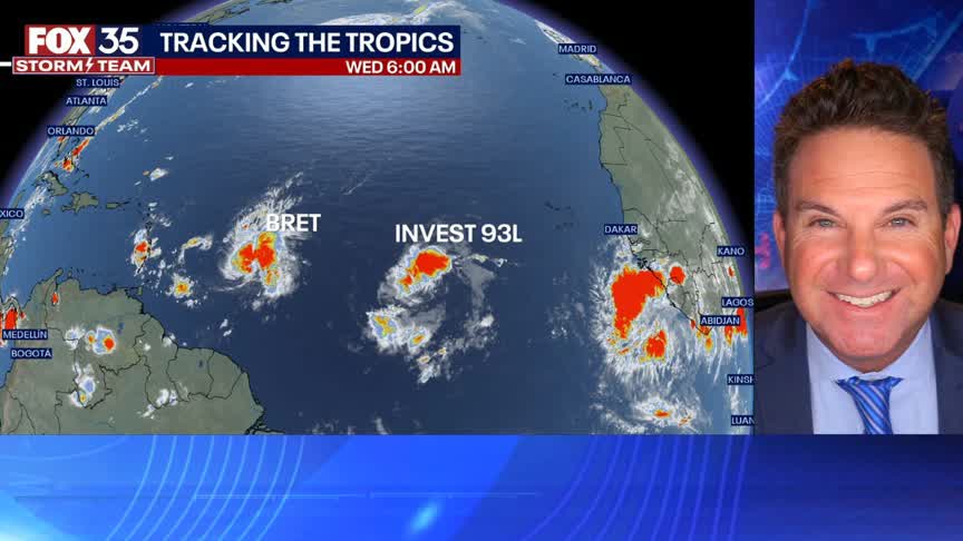 Tropical Storm Bret approaching Caribbean