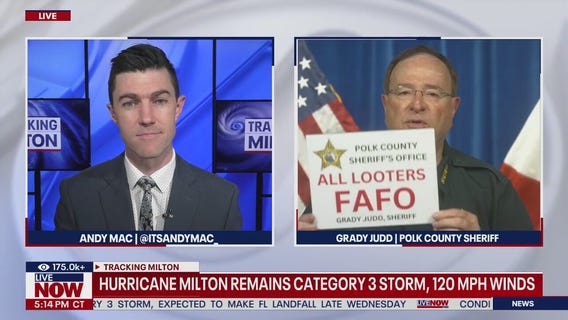 FL Sheriff has warning for looters "Fool around & find out"