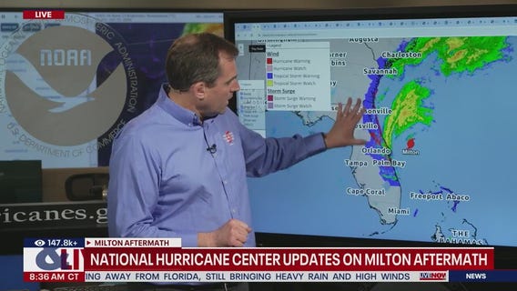 National Hurricane Center update on Milton aftermath