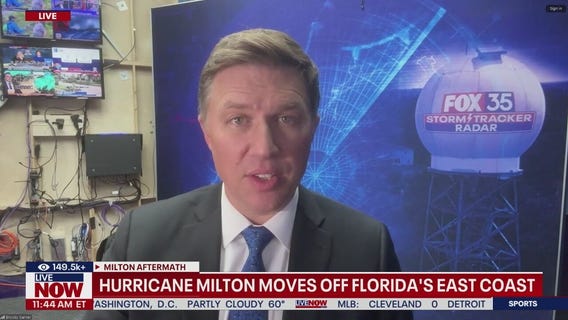 Hurricane Milton moves off Florida's east coast