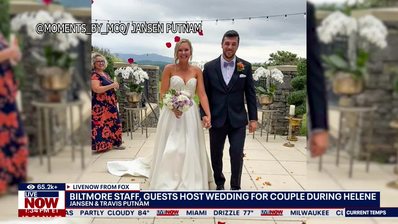 Hotel staff, guests host wedding during Helene