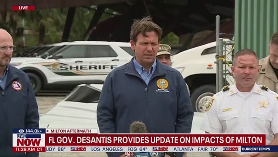 FL governor provides update on Milton impacts