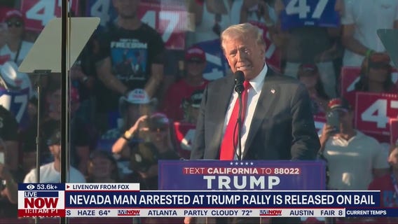 Riverside County sheriff discusses Trump rally arrest