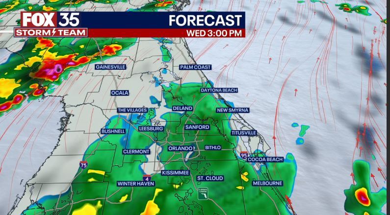 Stormy weather expected in Central Florida