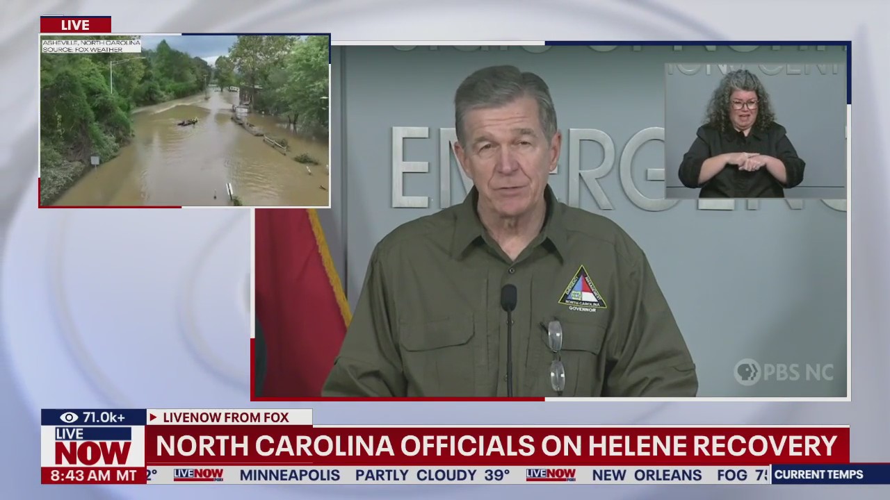 NC officials update on Helene recovery efforts | LiveNOW from FOX