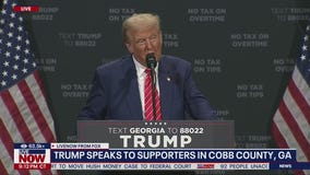Trump speaks to supporters in Atlanta