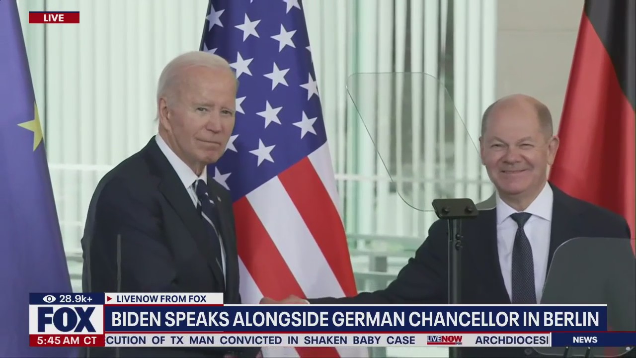 Biden meets with German chancellor in Berlin