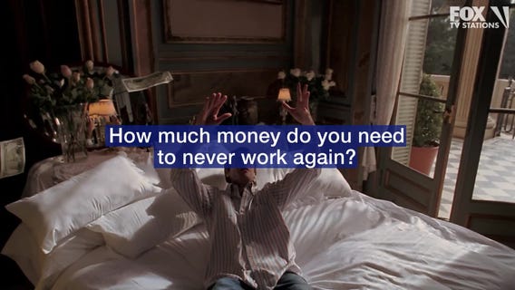 How much money you need to never work again