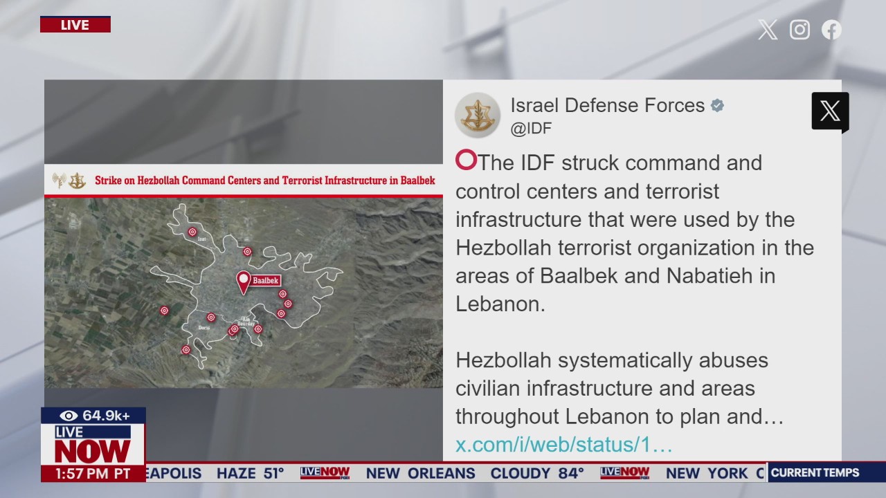 IDF strikes Hezbollah command centers