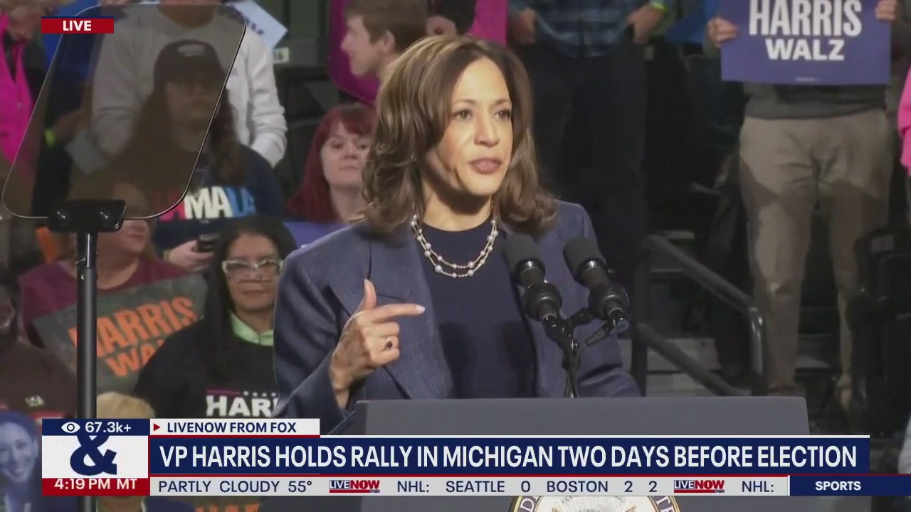 Harris makes final pitch to Michigan voters