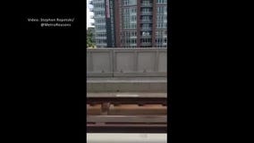 Viewer captures Metro cars separated Saturday