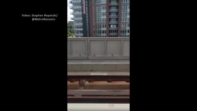 Viewer captures Metro cars separated Saturday