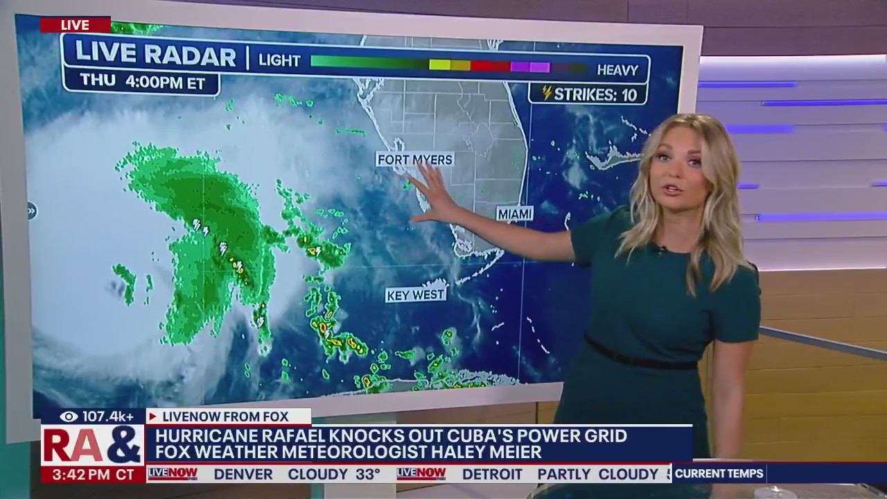 Hurricane Rafael knocks out Cuba's power grid