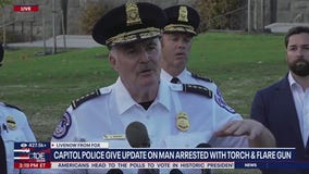 Capitol police: Man arrested with torch & flare gun