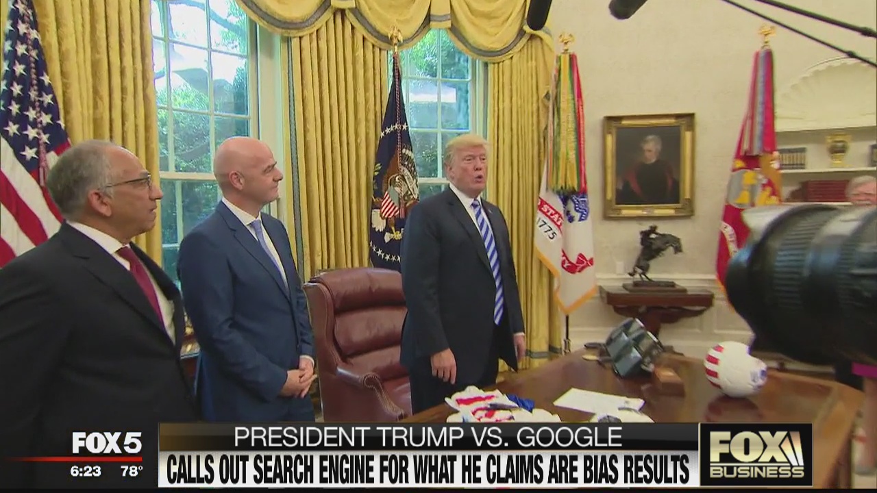 FOX Business Beat: Trump accuses Google of rigged search results; gas prices expected to drop