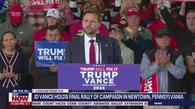 JD Vance holds final campaign rally in Pennsylvania