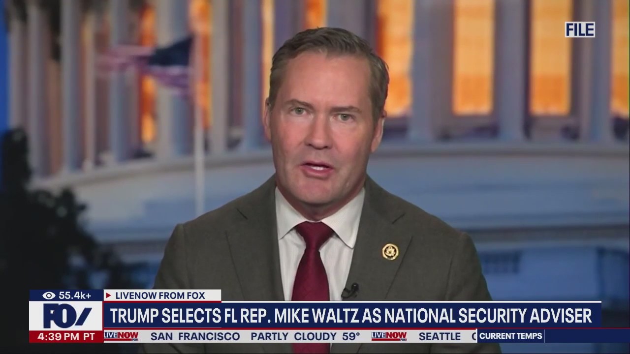 Trump taps Mike Waltz as national security advisor