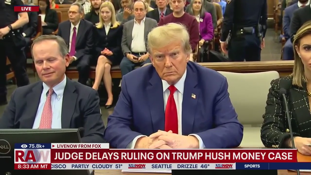 Judge delays ruling on Trump hush-money case