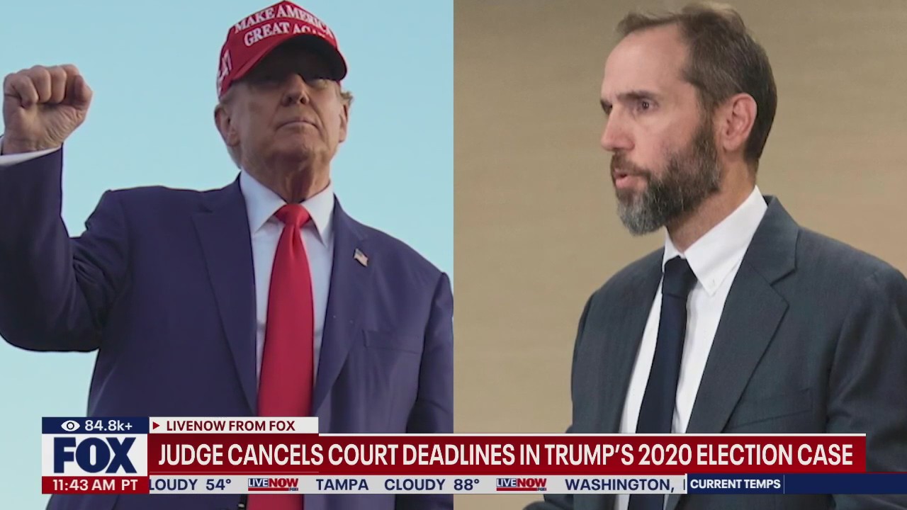 Judge cancels deadlines in Trump?s 2020 election case