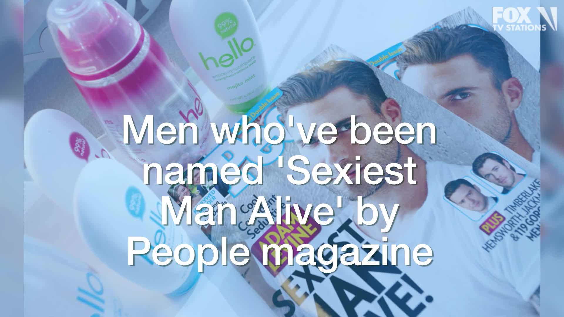 Men who've been named 'Sexiest Man Alive'