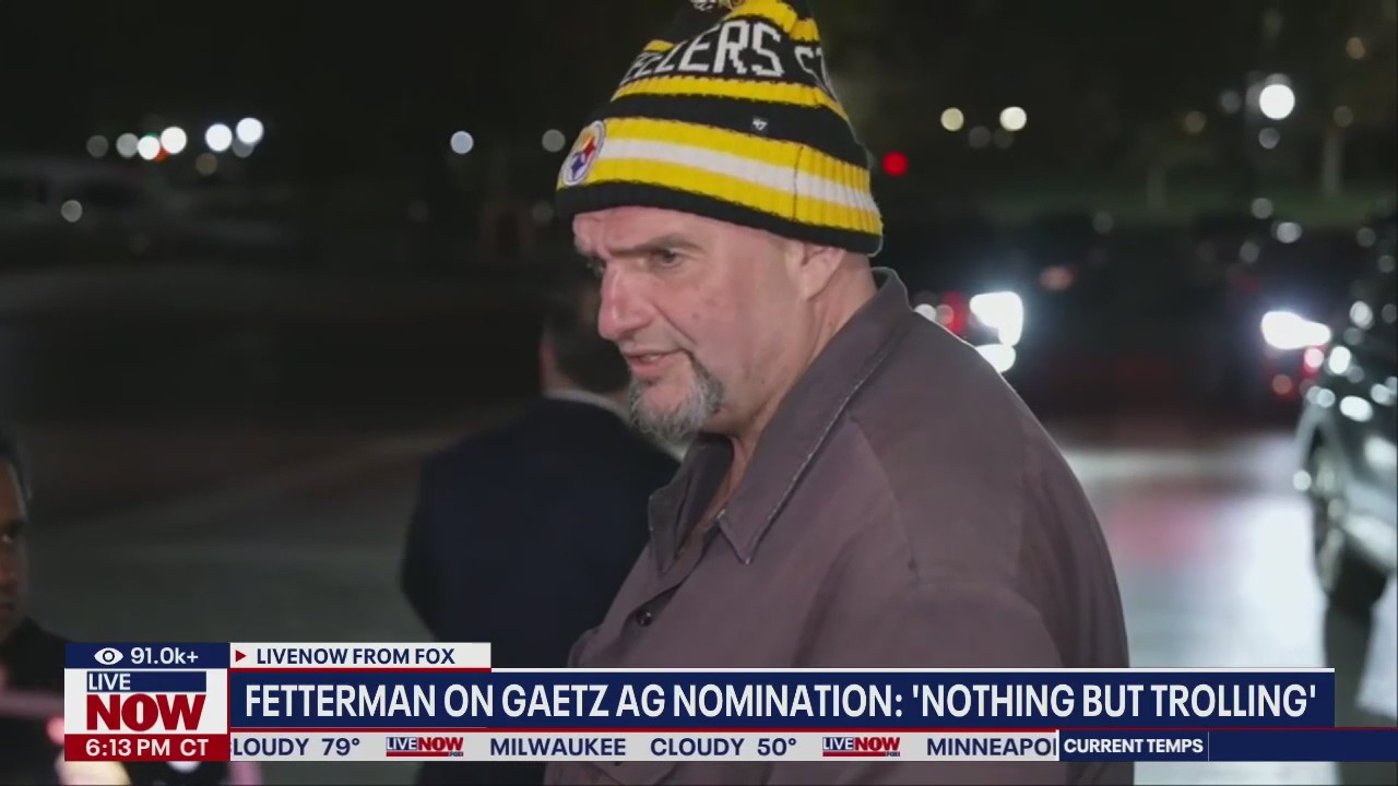 Fetterman on Gaetz AG nomination: "Trolling"