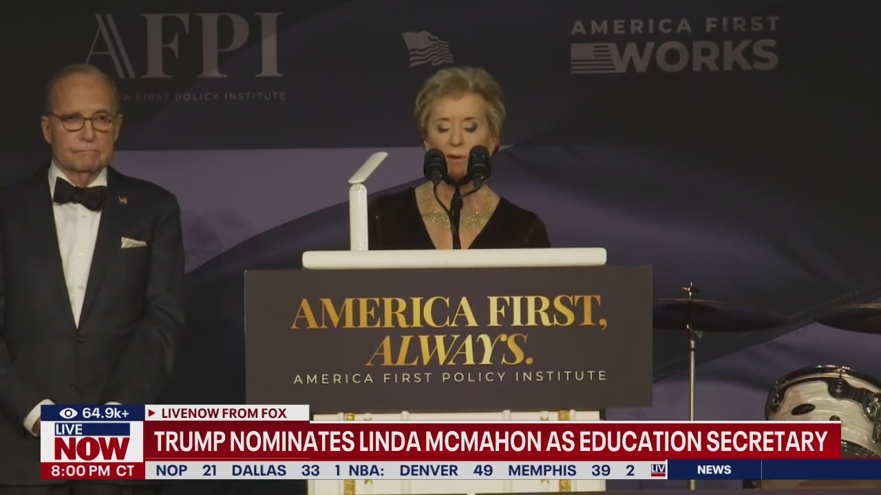 Trump taps Linda McMahon as secretary of education
