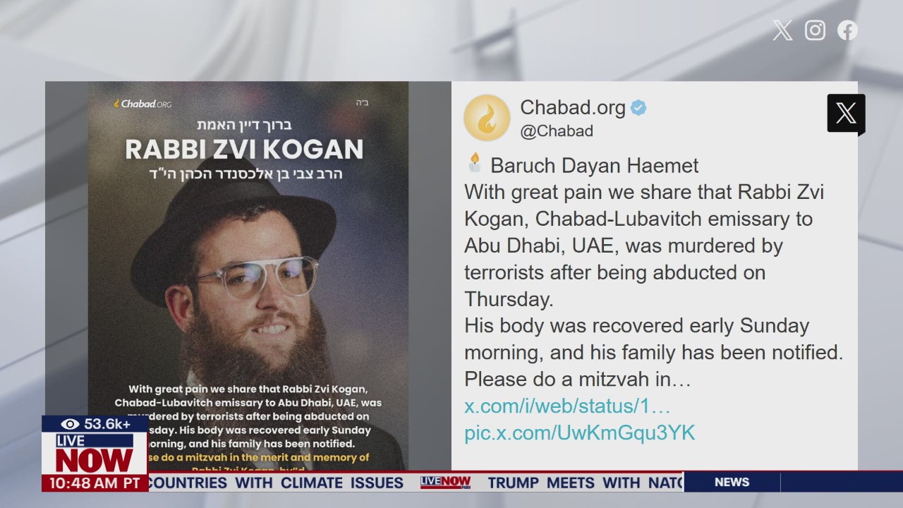 UAE arrests 3 suspects in killing of Israeli rabbi