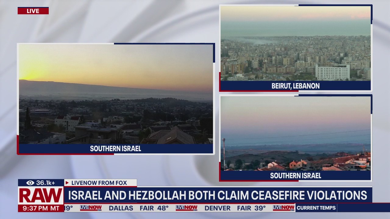Israel and Hezbollah both claim ceasefire violations