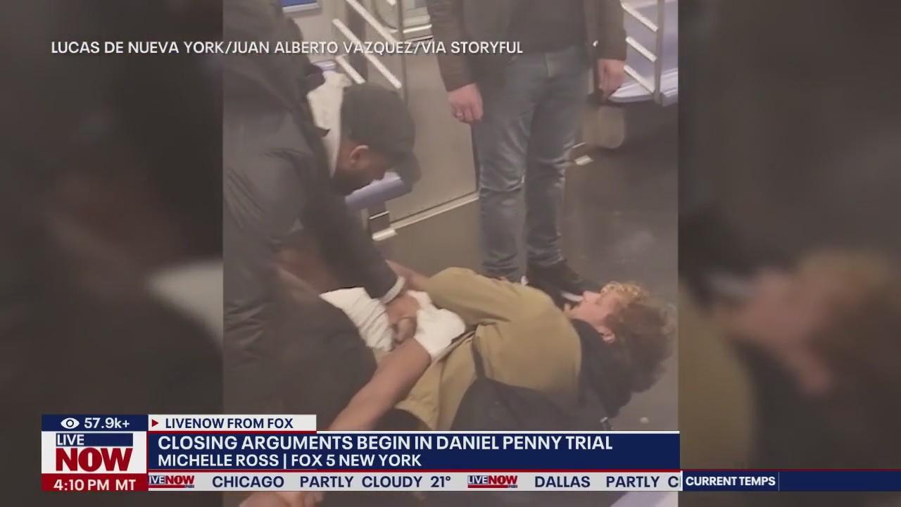 Closing arguments begin in NYC subway chokehold case