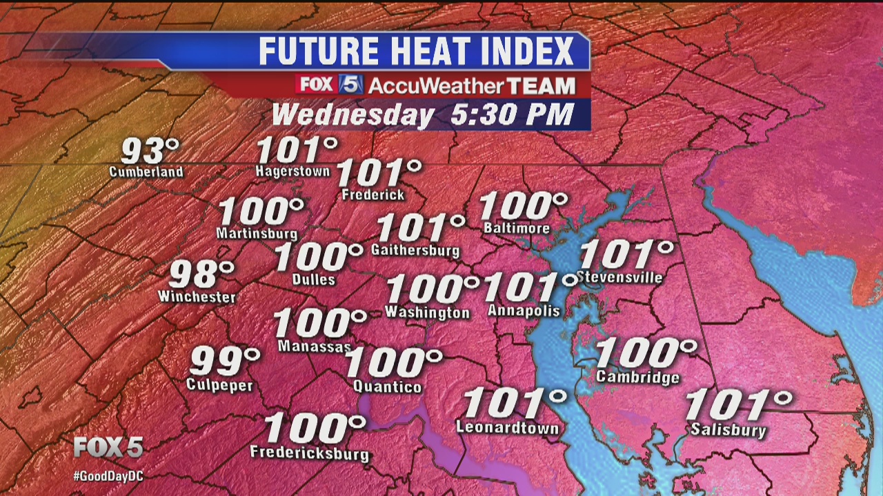 Extreme temperatures across the DC region as heat wave continues | FOX 5 DC