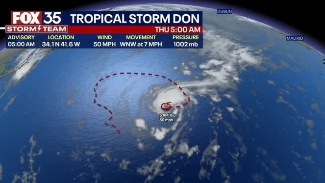 Tropical Storm Don could gain strength soon